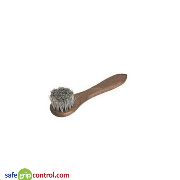 1Pc Wood handle bristle horse hair brush shoe boot polish shine cleaning dauberT 